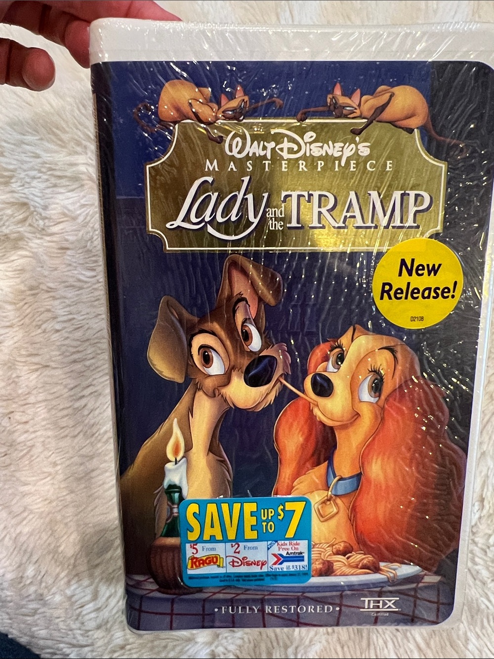 Walt Disney Masterpiece VHS, LADY AND THE TRAMP, 4673 sealed